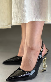 کفش مجلسی زنانه مدل پاشنه YSL پشت باز